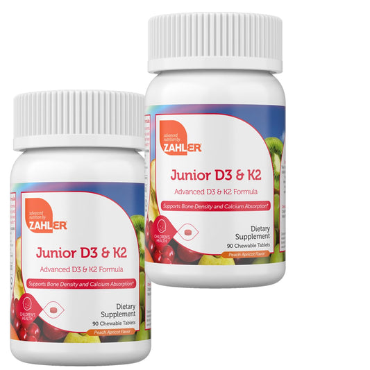 Tabletas masticables Vitamina D3 K2 Zahler para niños