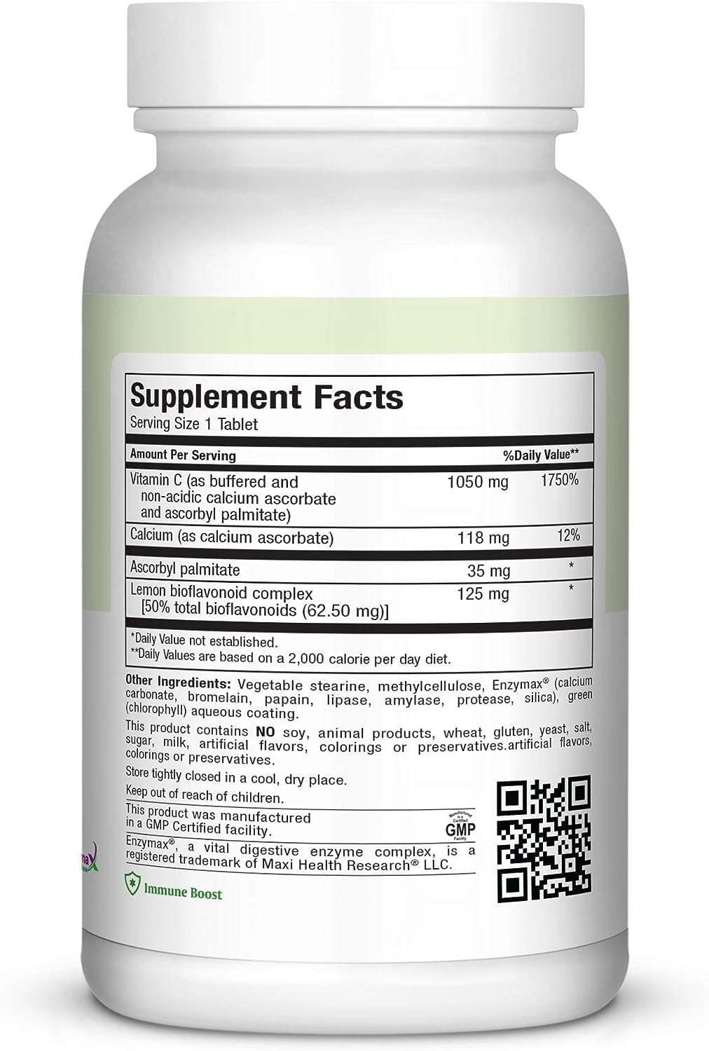 Tabletas Maxi Health Max C Gram Plus liberación gradual