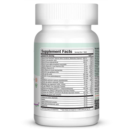 Tabletas MaxiVite multivitamina sin hierro