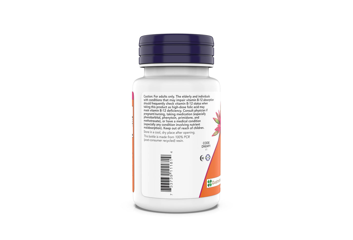 Tabletas metilfolato vitamina B coenzima NOW
