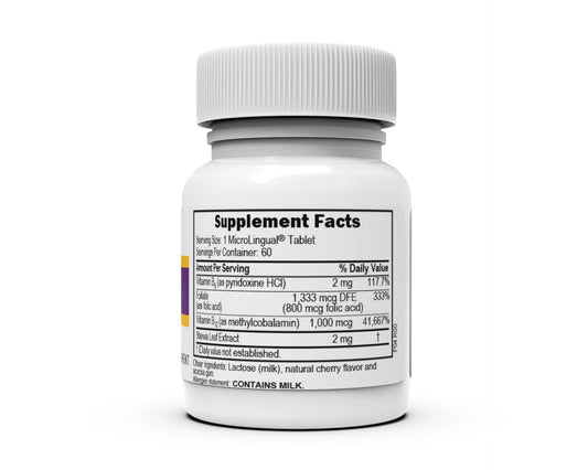 Tabletas MicroLingual Superior Source vitamina B12 y B6