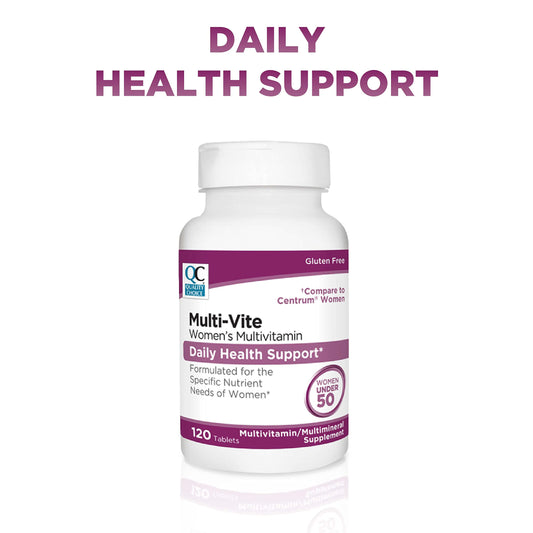 Tabletas multivitaminas para mujeres bajo luz intensa