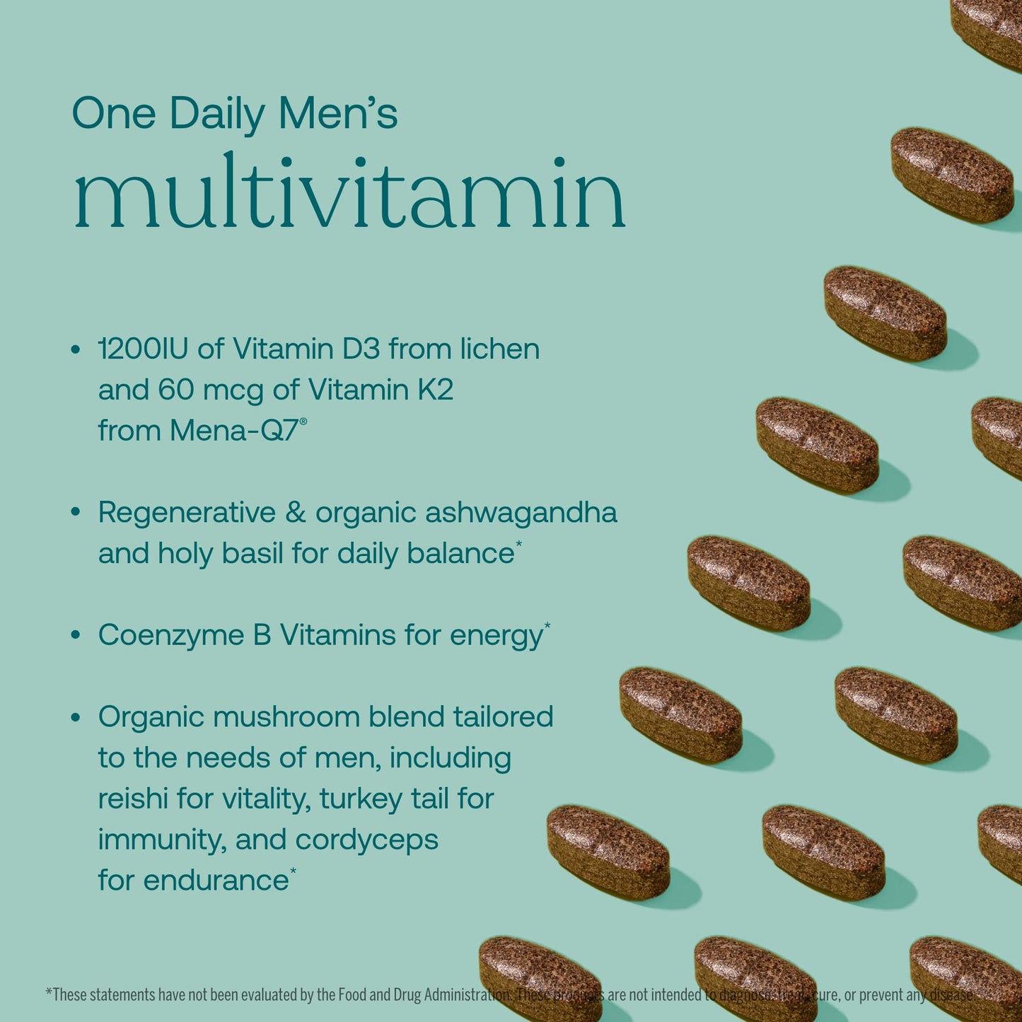 Tabletas de multivitaminas diarios para hombres de True Grace