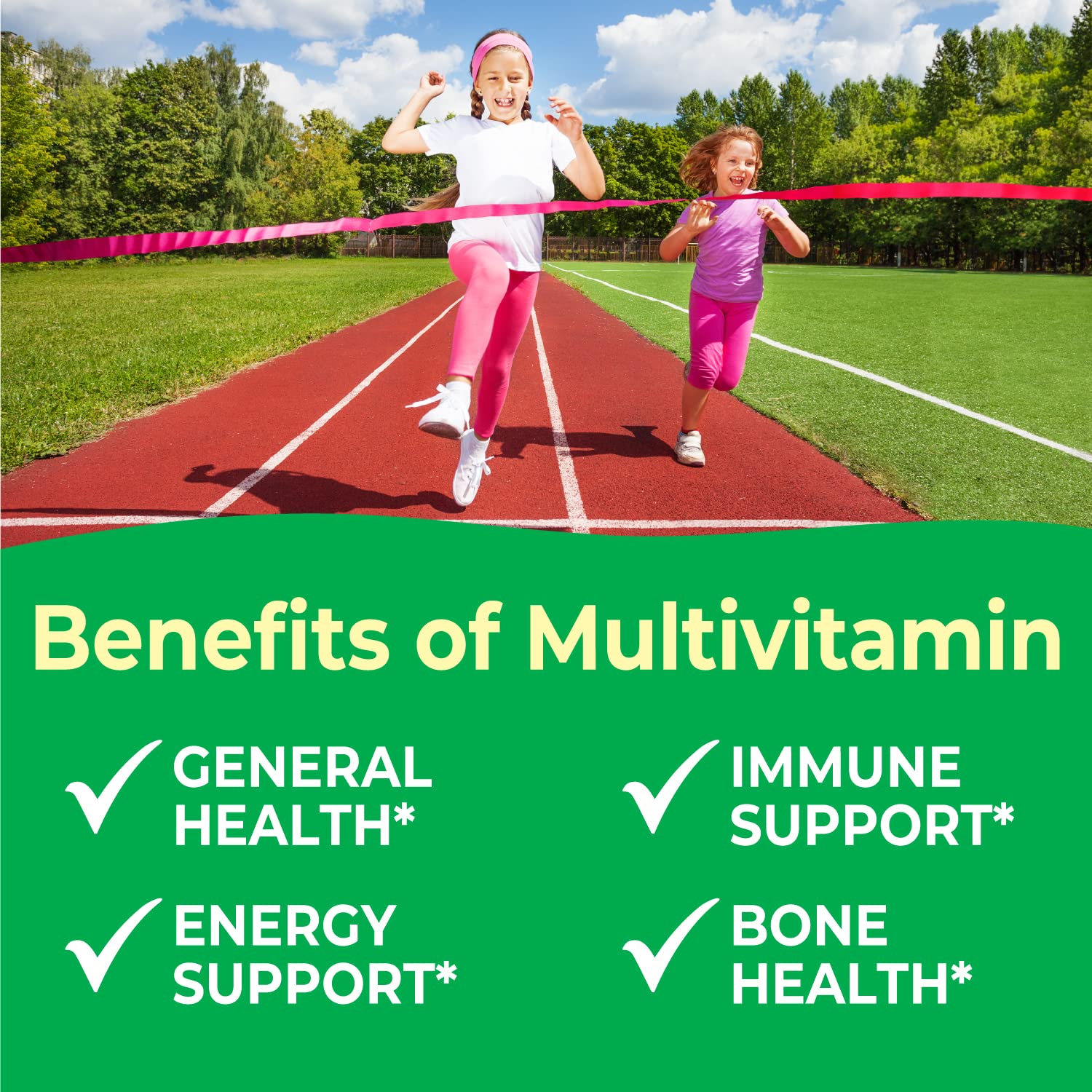 Tabletas multivitaminicas para niños - vitaminas y minerales