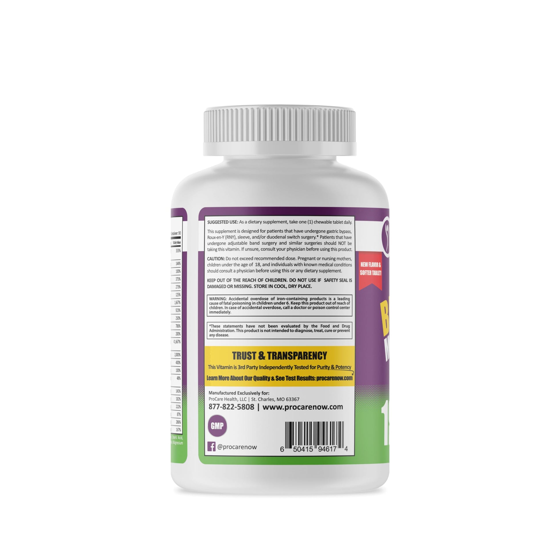 tabletas multivitamínicas para recuperación bariátrica