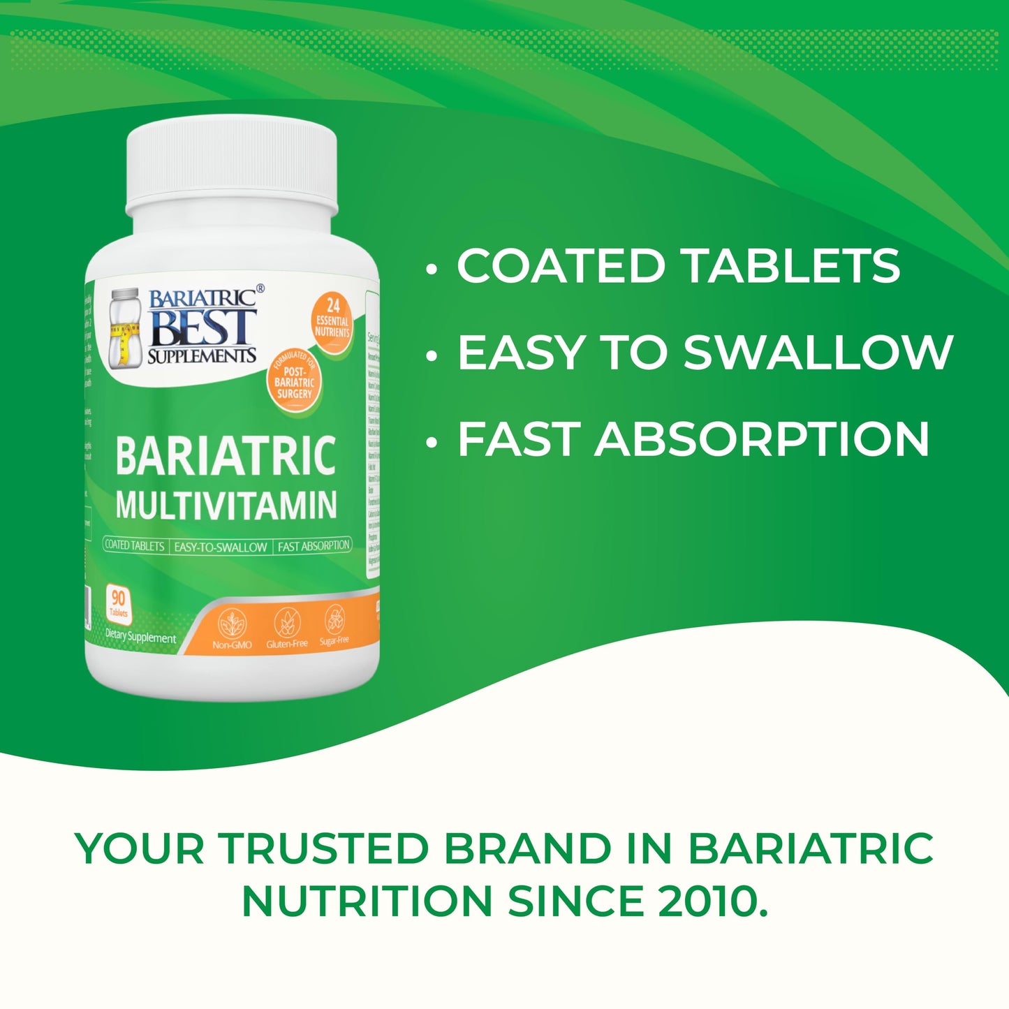 Tabletas del multivitamínico bariátrico fáci de tragar