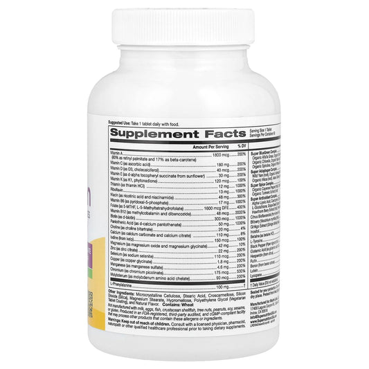Tabletas del multivitamínico para mujeres 50+ Super Nutrition