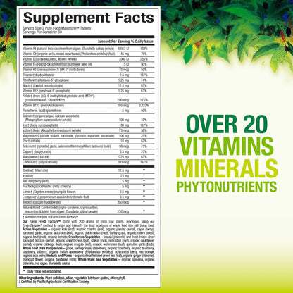 Tabletas Whole Earth & Sea Natural Factors multivitamínico prenatal vegano