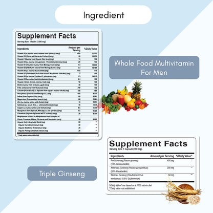 Tabletas de multivitamínico Pure Nutrition para hombres