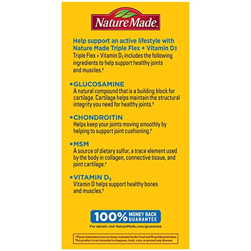 Tabletas Nature Made TripleFlex para salud articular y muscular