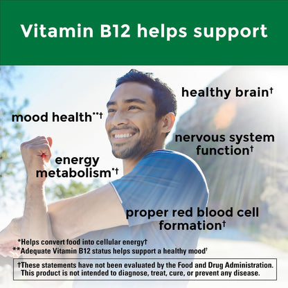 Tablet Nature Made Vitamina B12 para metabolismo energético