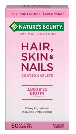 Tabletas Nature's Bounty para cabello, piel y uñas