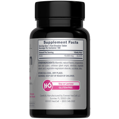 Tabletas NeoCell biotina 10000 mcg para cabello y piel