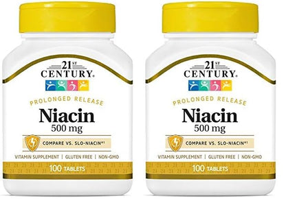 Tabletas niacina 500 mg liberación prolongada 21st century