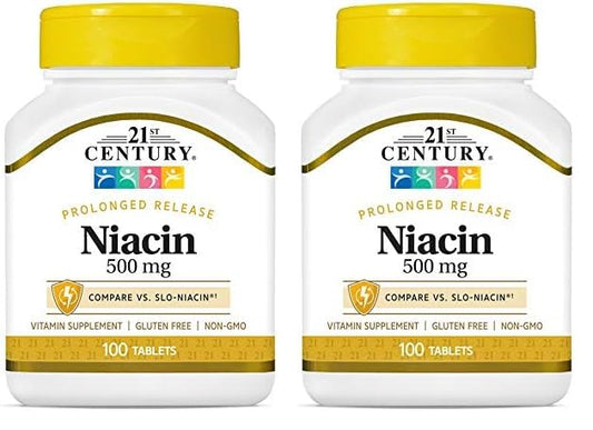 Tabletas niacina 500 mg liberación prolongada 21st century