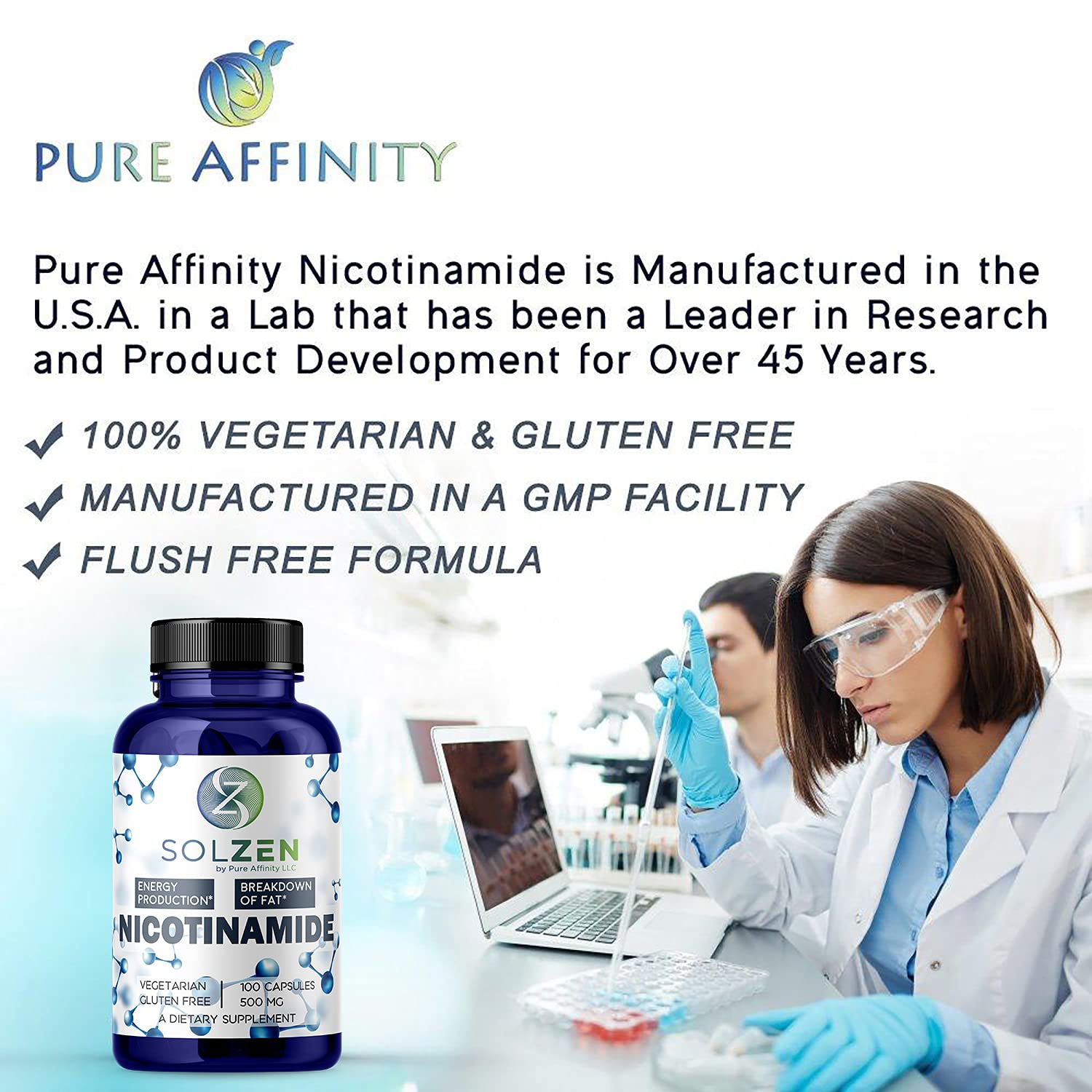 Tabletas nicotinamida b3 pure affinity efecto antioxidante