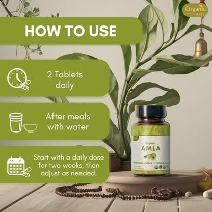 Tabletas Organic Spree Amla fabricadas en instalación GMP certificada