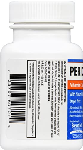 Tabletas Peridin-C suplemento vitamina c antioxidante