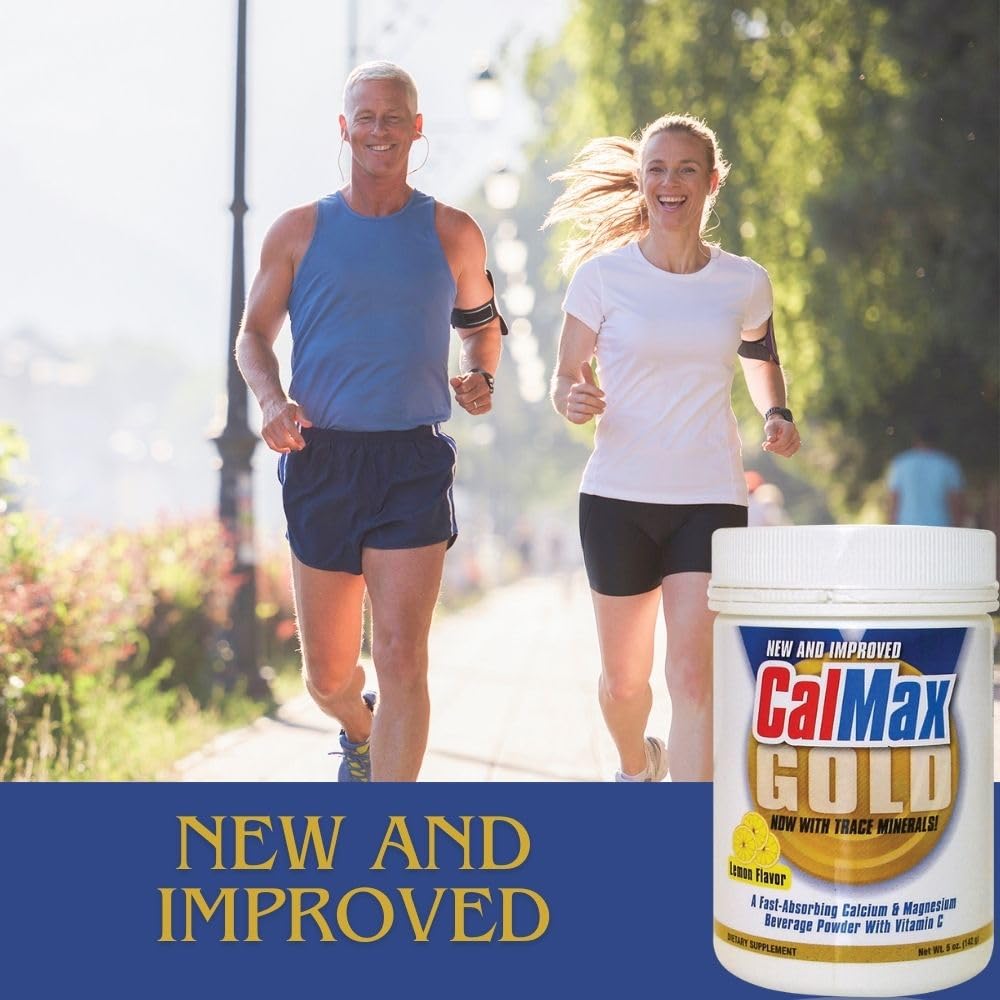 Tabletas y polvo de suplementos vitamina D3 y CalMax Gold