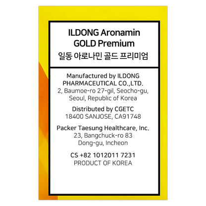 Tabletas premium Aromamin Gold recuperación saludable