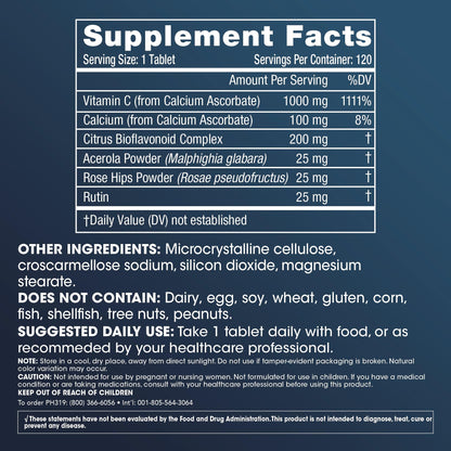 Tabletas ProHealth Pro-C Complex vitamina C con bioflavonoides