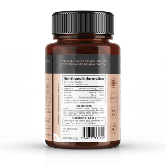 Tabletas pureclinica Vitamina C con Rosa Mosqueta 2000mg