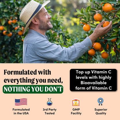 Tabletas Quench sabor naranja vitamina c zinc