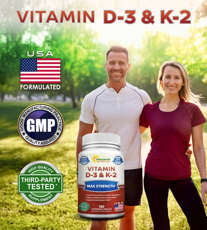 Tabletas sabor cereza vitamina D3 K2 aSquared Nutrition