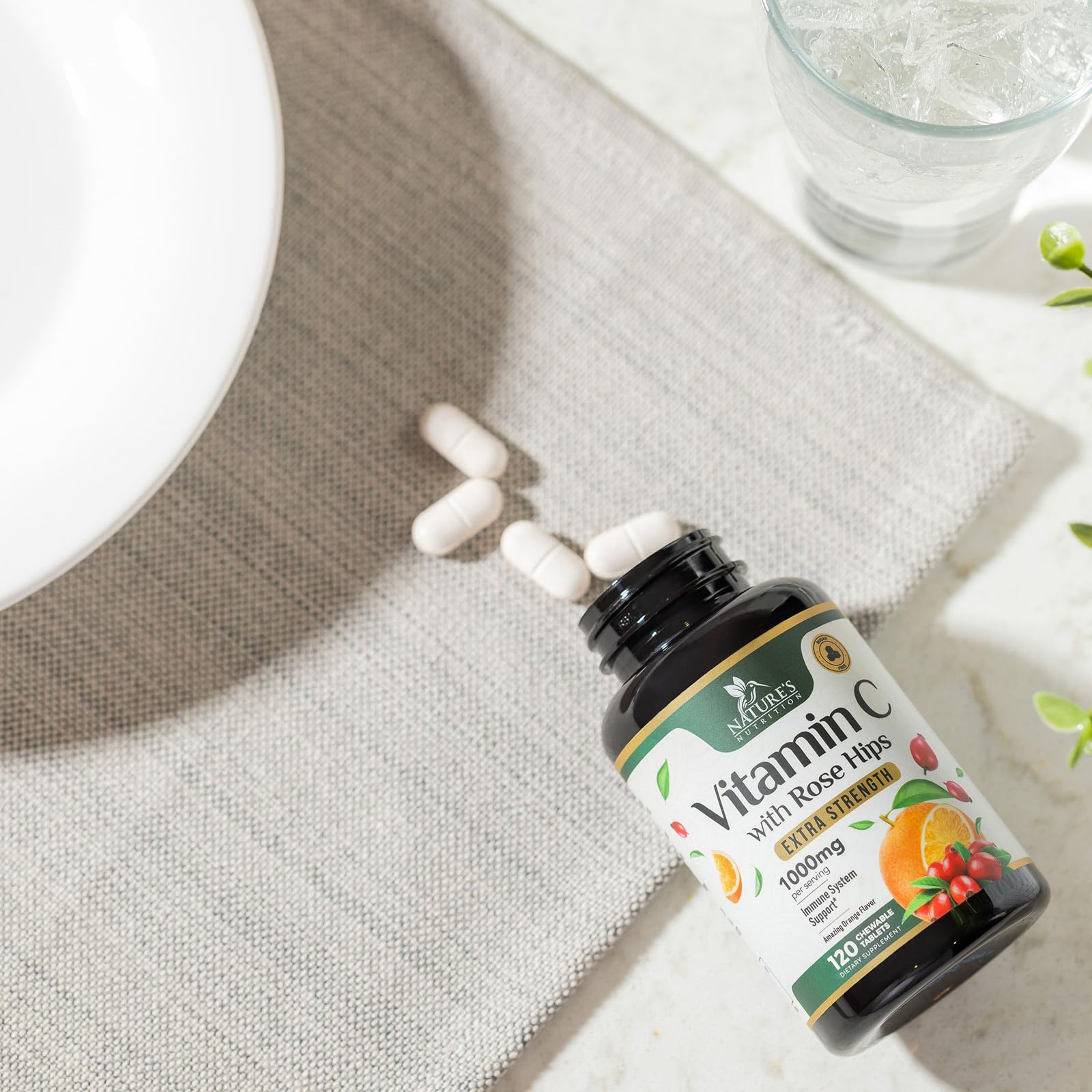 Tabletas para sistema inmunológico vitamina c masticable