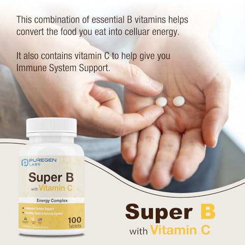 Tabletas para soporte energético Puregen Labs Super B