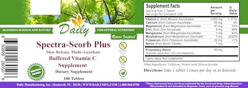 Tabletas Spectra-Scorb Plus liberación lenta Vitamina C