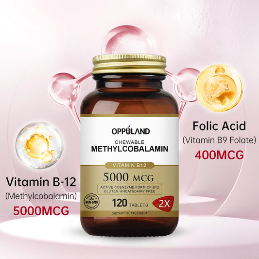 tabletas sublinguales oppuland metil b12 5000mcg sabor naranja