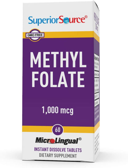 Tabletas sublinguales superior source metilfolato apoyo salud