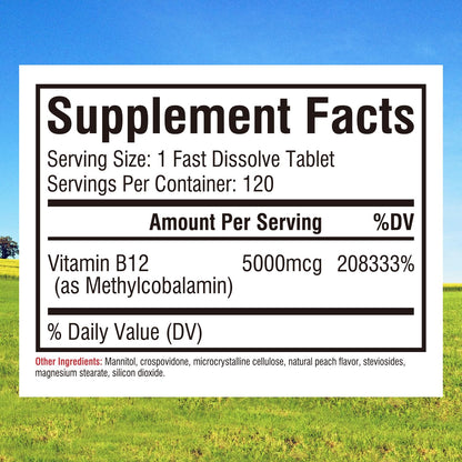 Tabletas sublinguales vitamina b12 Innate Vitality paquete