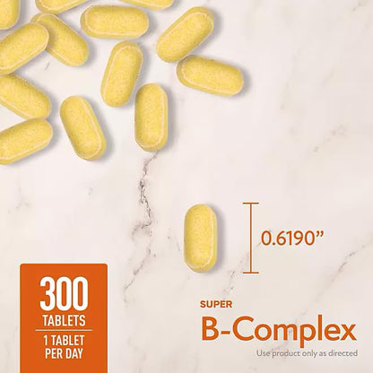 Tabletas Super Complejo B sin gluten ni lactosa Members Mark