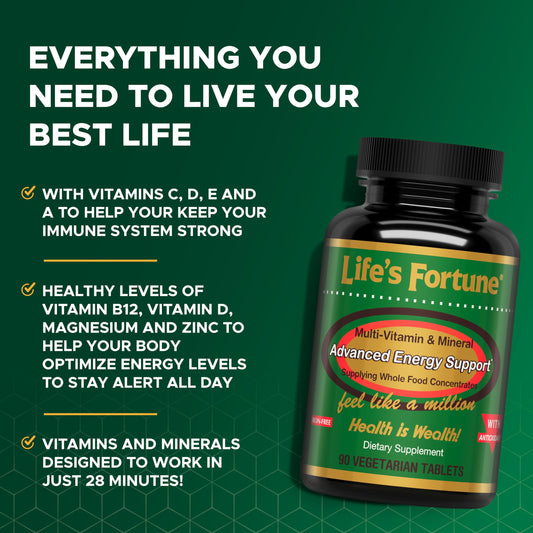 Tabletas del suplemento multivitamínico Life's Fortune