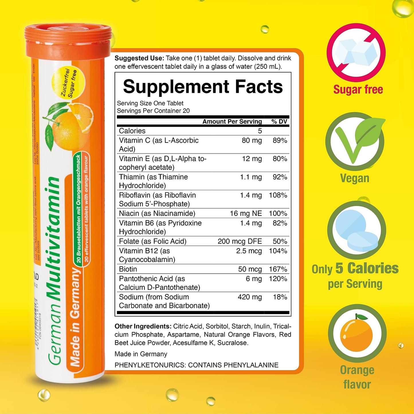 Tabletas T&D con vitamina C y zinc para inmunidad