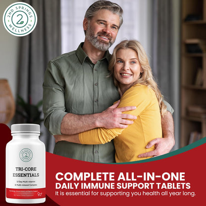 Tabletas de Tri-Core Essentials multivitamínico para hombres y mujeres