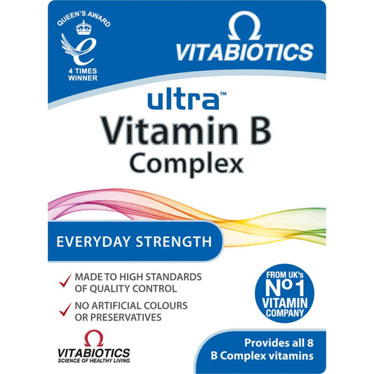Caja de Tabletas Ultra Complejo de Vitamina B - 60 tabletas