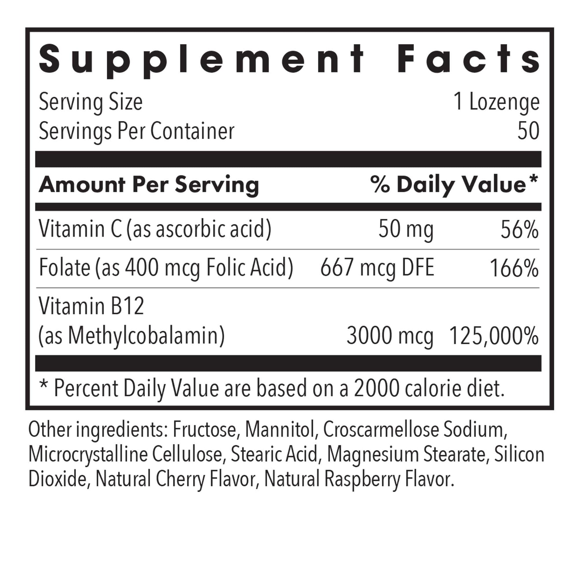 Tabletas vegetarianas vitamina B12 Allergy Research Group