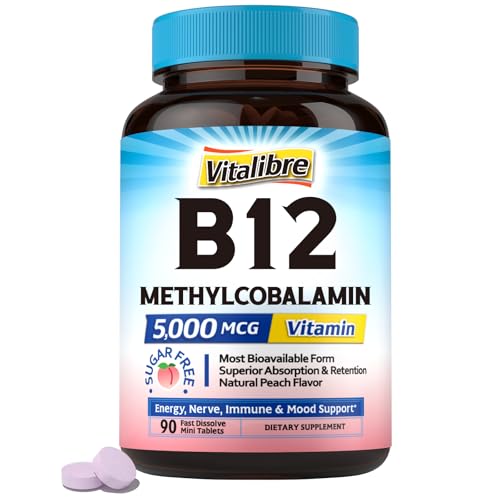 Tabletas vitamina B12 y cápsulas magnesio Vitalibre