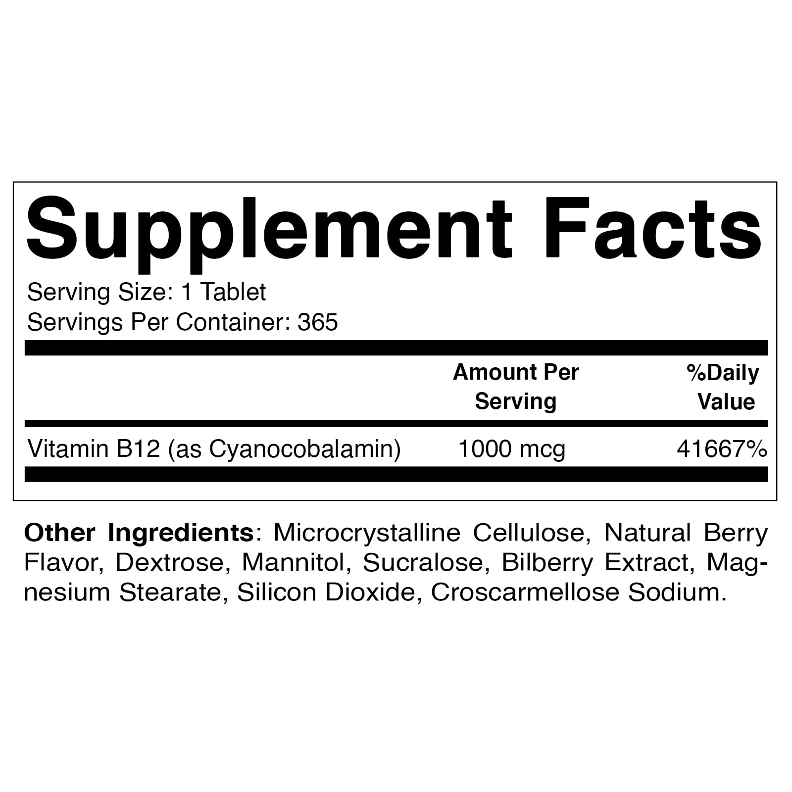 Tabletas vitamina b12 disolución rápida Vitamatic