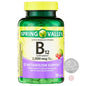 Tabletas Vitamina B12 Spring Valley disolución rápida sabor cereza
