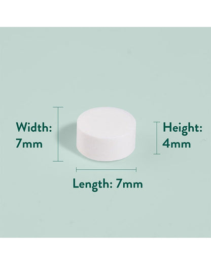 Tabletas de vitamina B6 de alta potencia color blanco