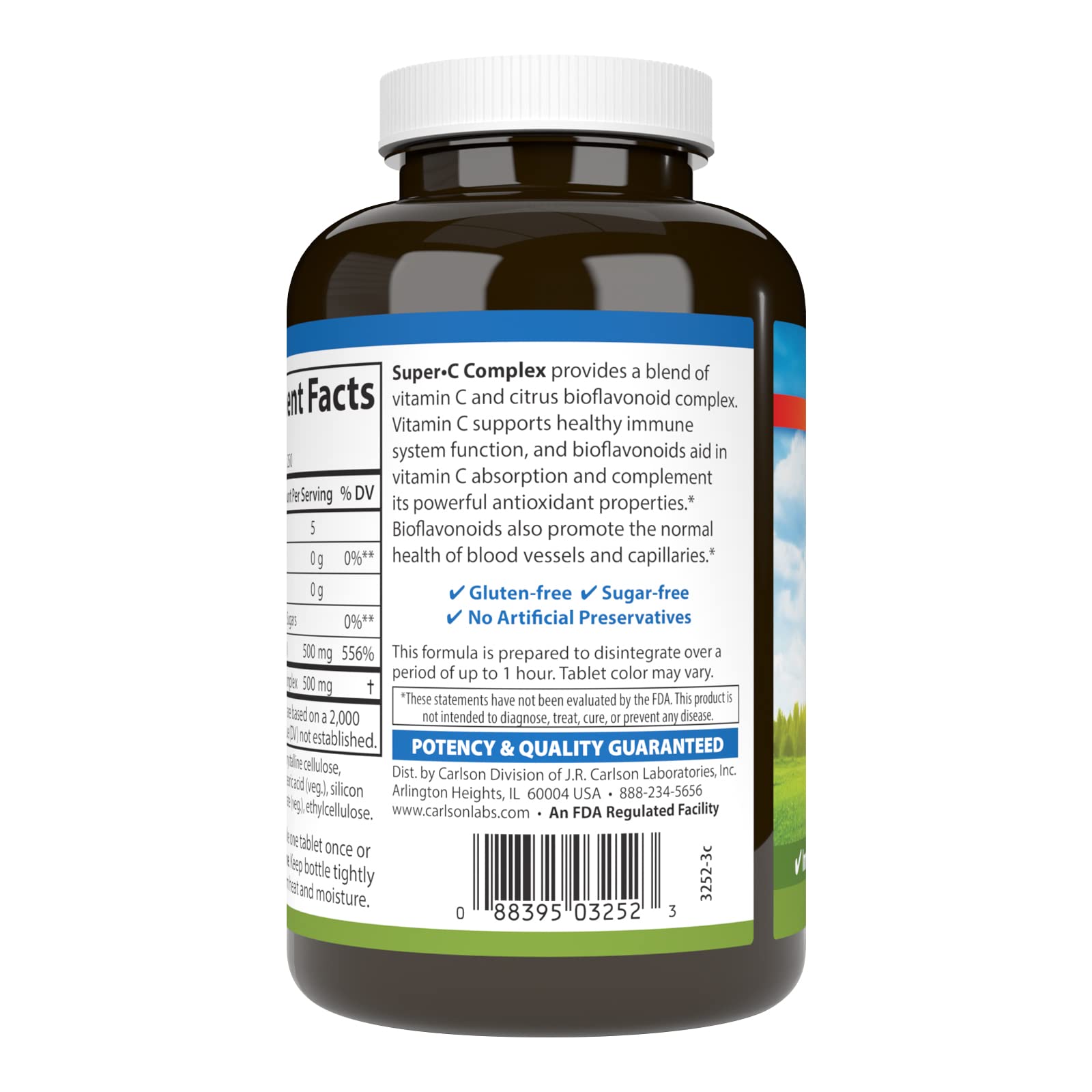 Tabletas vitamina c Carlson Super-C Complex