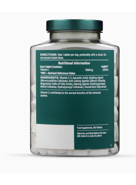 Tabletas vitamina C H and B para sistema inmunológico