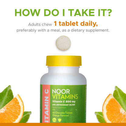 Tabletas vitamina c halal certificadas noor vitamins
