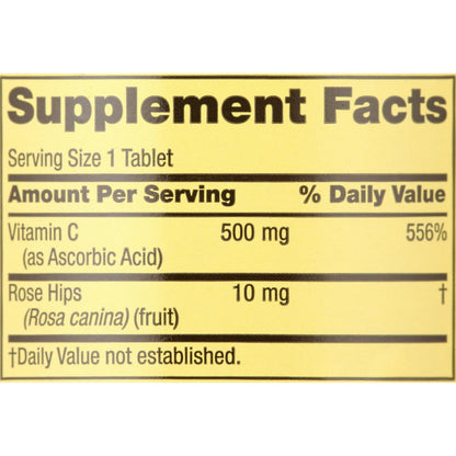 Tabletas de vitamina c y rosa mosqueta para sistema inmune