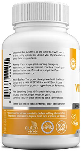 Tabletas vitamina D veganas HAYAT 2400 IU