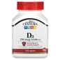 Tabletas vitamina d3 10000 ui 21st century envase 110 unidades
